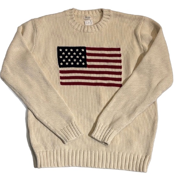 Brandy Melville Sweaters - Brandy Melville American Flag Sweater